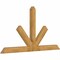 Ekena Millwork Saratoga Rough Sawn Timber Gable Bracket, Western Red Cedar, 96"W x 52"H x 4"D x 6"F, 13/12 Pitch GBW096X52X0406SAR00RWR - alternate 3